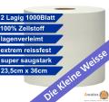 AT Putztuchrolle 2 Lagig 1000Blatt die kleine weisse super Saugstark die Preiswerte