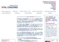 Website von Vital Coaching Andrea Jorns