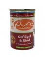 Katzenmenü Geflügel & Rind 400g mit Vollkornreis und Karotten