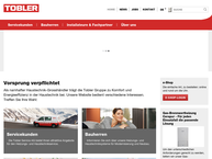 Website von Tobler Marché