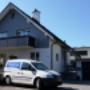 Malerarbeit an Fassade