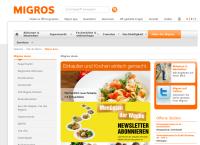 Website von Genossenschaft Migros Aare