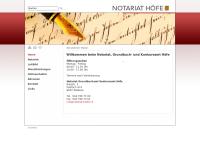 Notariat, Grundbuch- und Konkursamt Höfe