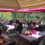 Unsere Terrasse im Sommer