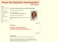 Website von Praxis für klassische Homöopathie Gabi Gadient