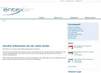 Website von ENTEX GmbH