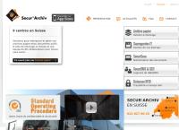 Website von Secur'archiv Schweiz AG