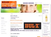 Website von MÜLLER Reformhaus Vital Shop Frauenfeld