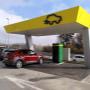 AGROLA Schnell-Ladestation in Bevaix, überdacht 2 x CCS-Combo, max. 165kW, 1 x CHAdeMO, max. 60kW; station charge rapide à Bevaix