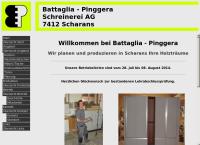 Website von Battaglia + Pinggera Schreinerei AG
