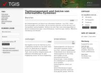 Testmanagement und Golive von Informations Systemen GmbH