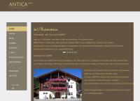 Website von Ferienwohnung Antica