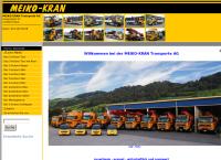 Website von MEIKO-KRAN Transporte AG