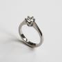 Fair Trade Brillant-Solitaire, Fairtrade Gold, Weissgold 750
