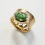 Ring, Gelbgold 750, Turmalin, Fairtrade Gold