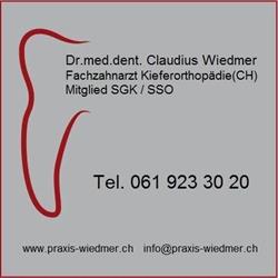 Dr.med.dent. Claudius Wiedmer, Fachzahnarzt für Kieferorthopädie (CH)