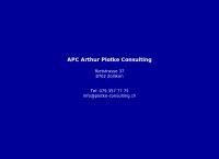 APC Arthur Plotke Consulting
