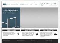 Website von Hurni + Dohner AG, Treuhand - Verwaltung