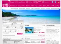 Website von Reisebüro L'TUR Last Minute, Luzern