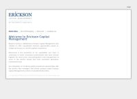 Erickson Capital Management SA
