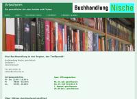 Website von Buchhandlung Nische, Jean Pelluch