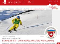 Website von Schweizer Skischule & Snowboardschule Flumserberg