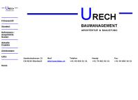 Urech, Baumanagement
