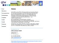 Website von gtw & partner GmbH