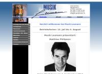 Website von Musik Leumann