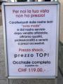 OTTICA MARTINI LENTI "SWISS MADE" PER NOI LA TUA VISTA NON HA PREZZO!!