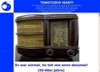 Website von Tonstudio Marti