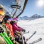 Skifahrer Sesselbahn Männlichen
