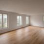 Heller Wohnraum nach professioneller Renovation und Malerarbeiten durch einen regionalen Malerbetrieb im Raum Thun.