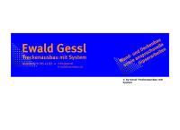 Website von Gessl Trockenausbau GmbH