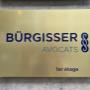 Bürgisser Avocats Genève - plaque extérieure