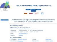IBF Innovative Bio Fibre Corporation AG Nachhaltige Fasertechnologie