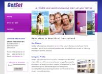 Website von GetSet Relocation Sàrl
