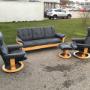Strässless Sessel und Sofa neu beziehen in leder schwarz