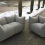 B&B Italia Le Bambole Sofa neu beziehen in Stoff Kvadrat Basel