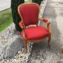 Louis Philippe, Volatire neu beziehen in Stoff rot