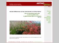 Website von Artho Gärten AG
