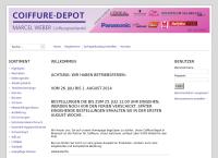 Website von Coiffure-Depot AG