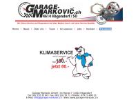Website von Garage Markovic GmbH