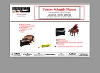 Website von Centre Schmidt Pianos