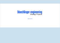 bloechlinger engineering AG