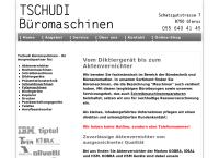 Website von Tschudi Büromaschinen