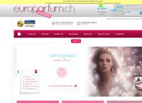 Website von Europarfum.ch - Primecos AG