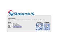 Website von Bm Kältetechnik AG