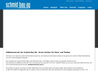 Website von Schmid Bau AG Hoch- und Tiefbau