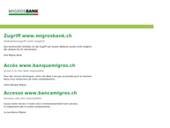 Website von Migros Bank Bancomat